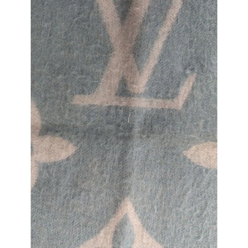 Louis Vuitton LV Logo Reykjavik Scarf Gradients 100%Cashmere Made in Italy - Picture 8 of 11